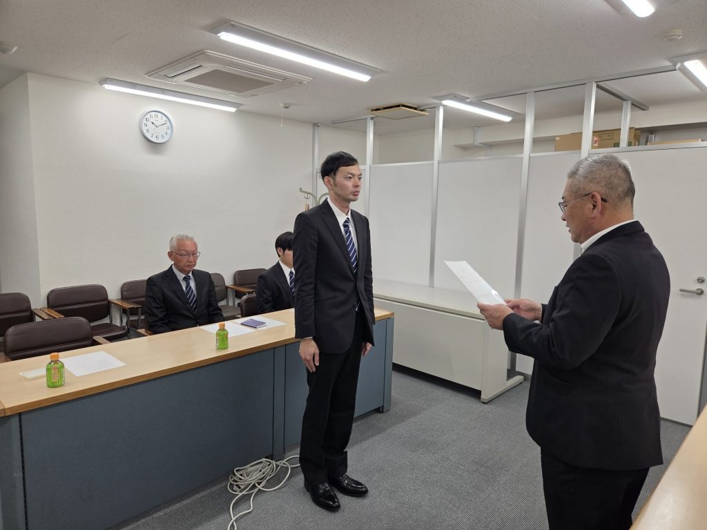 令和８年度入社式の写真１